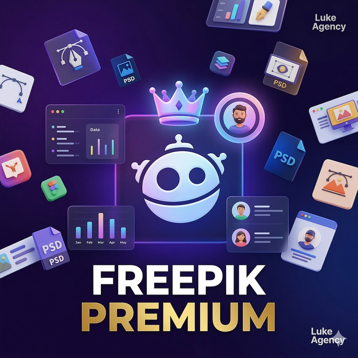 Freepik Premium / Premium+ Chính Chủ - Giá Siêu Rẻ | Luke Agency