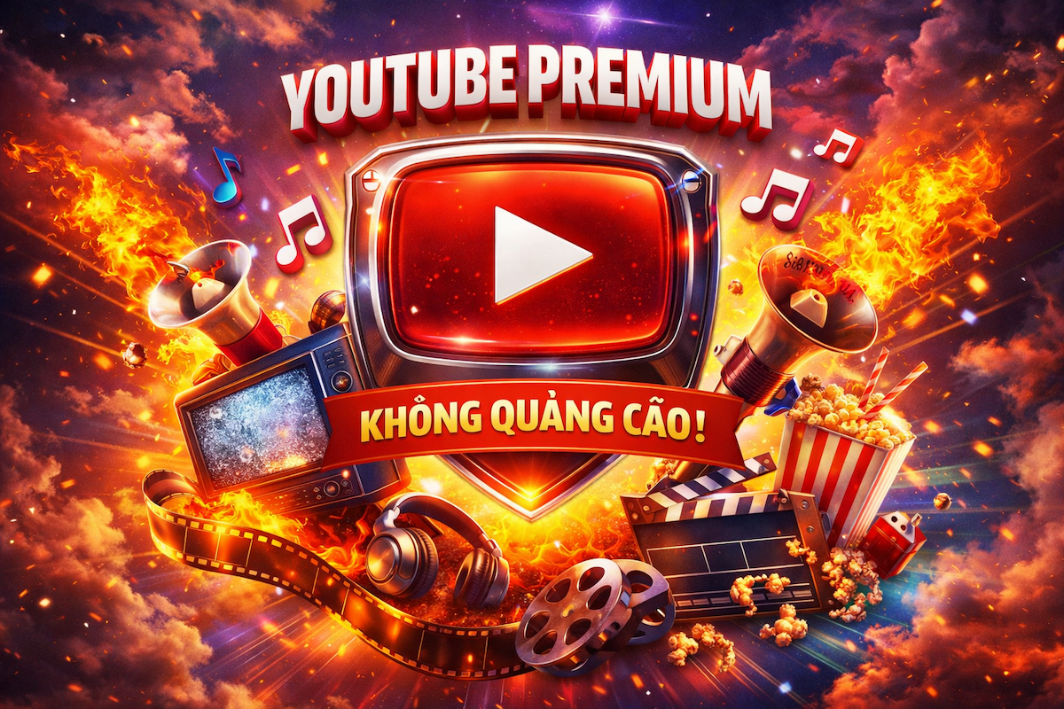 Youtube Premium : Nâng Cấp Chính Chủ