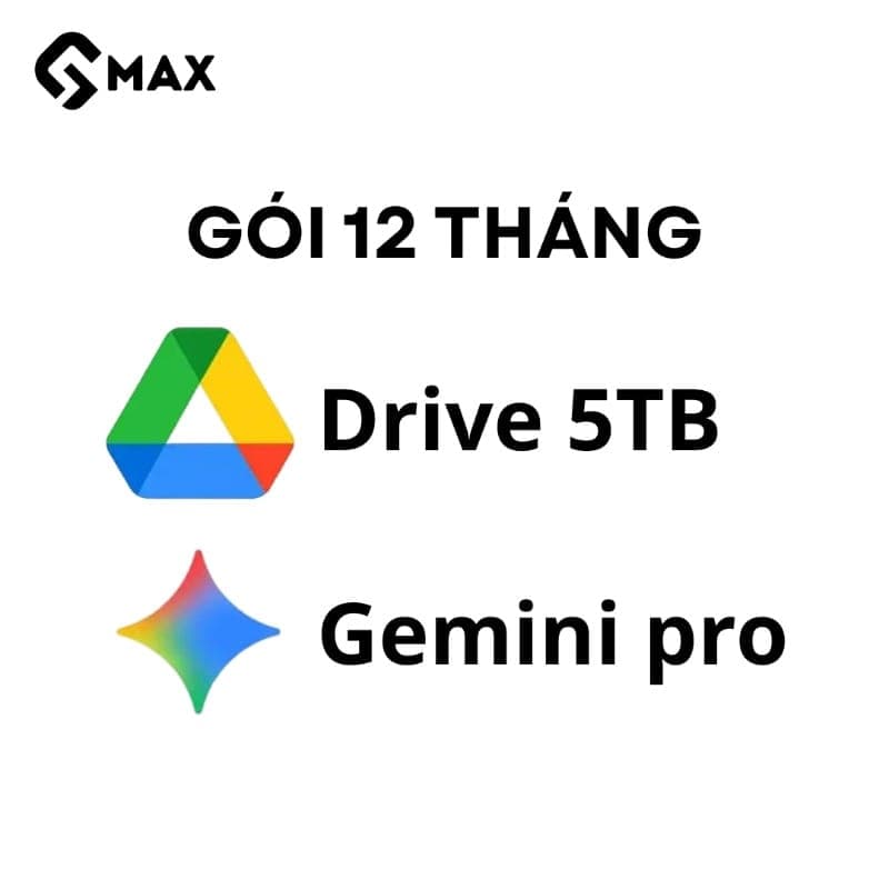 Google One 5TB + Gemini PRO 12 Tháng | Lưu Trữ Mạnh Mẽ + Video AI Chính Hãng